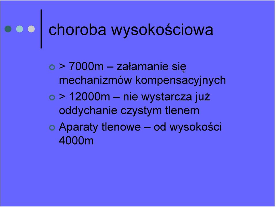 12000m nie wystarcza już oddychanie