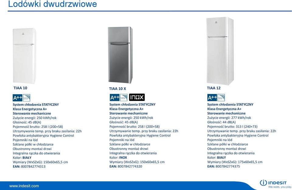 258 l (200+58) Utrzymywanie temp.