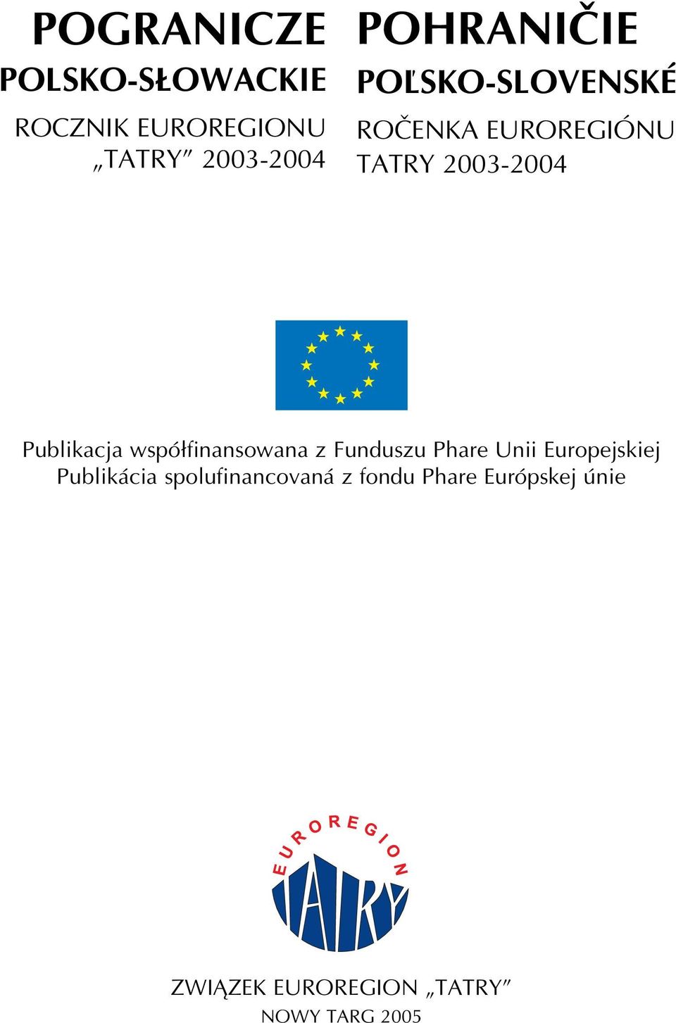 Publikacja współfinansowana z Funduszu Phare Unii Europejskiej