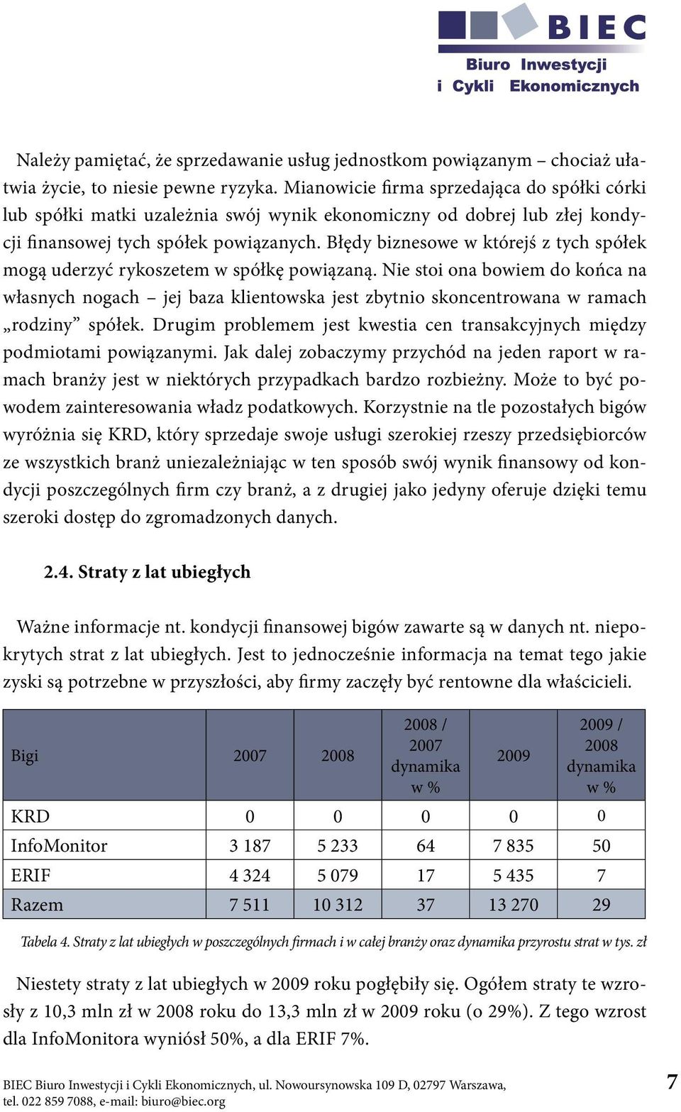 Błędy biznesowe w którejś z tych spółek mogą uderzyć rykoszetem w spółkę powiązaną.