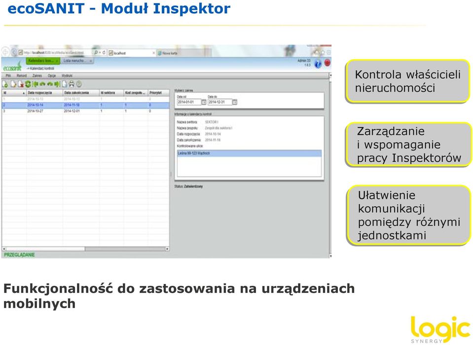 Inspektorów Ułatwienie komunikacji pomiędzy różnymi