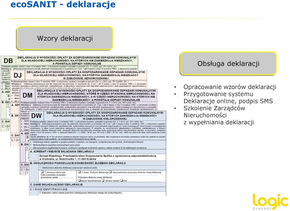 Przygotowanie systemu Deklaracje online, podpis