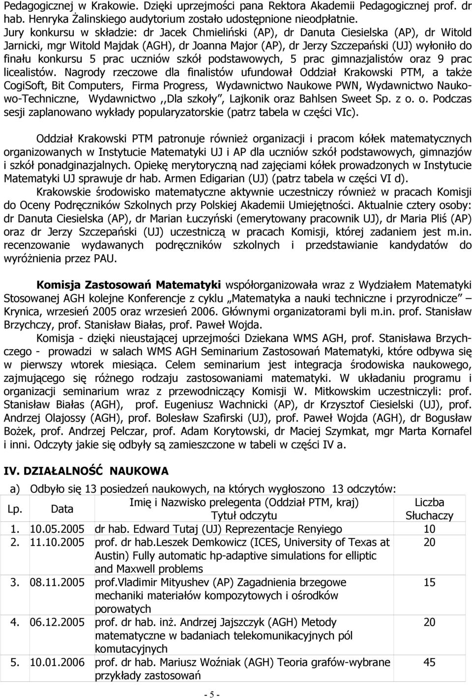 konkursu 5 prac uczniów szkół podstawowych, 5 prac gimnazjalistów oraz 9 prac licealistów.