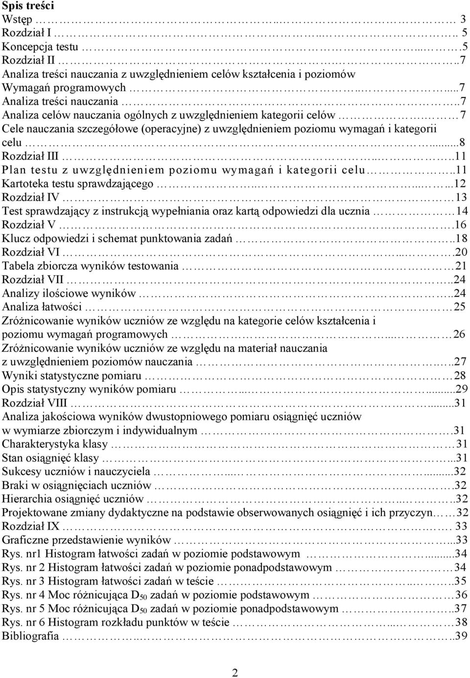 .11 Kartoteka testu sprawdzającego........12 Rozdział IV 13 Test sprawdzający z instrukcją wypełniania oraz kartą odpowiedzi dla ucznia 14 Rozdział V.16 Klucz odpowiedzi i schemat punktowania zadań.