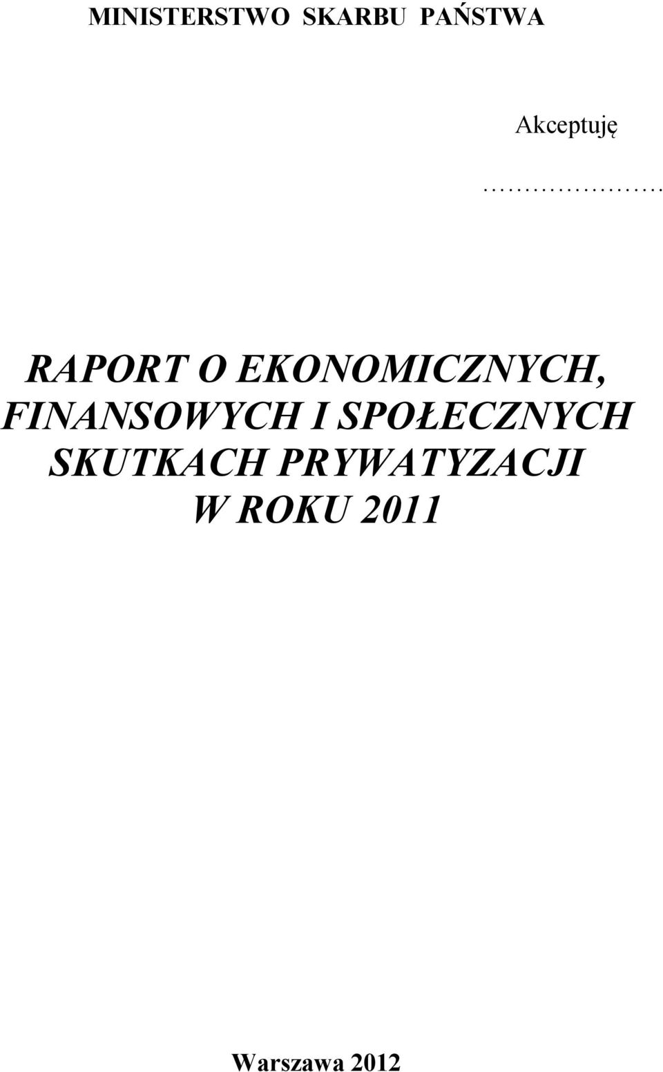 RAPORT O EKONOMICZNYCH,
