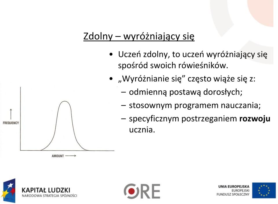 Wyróżnianie się często wiąże się z: odmienną postawą