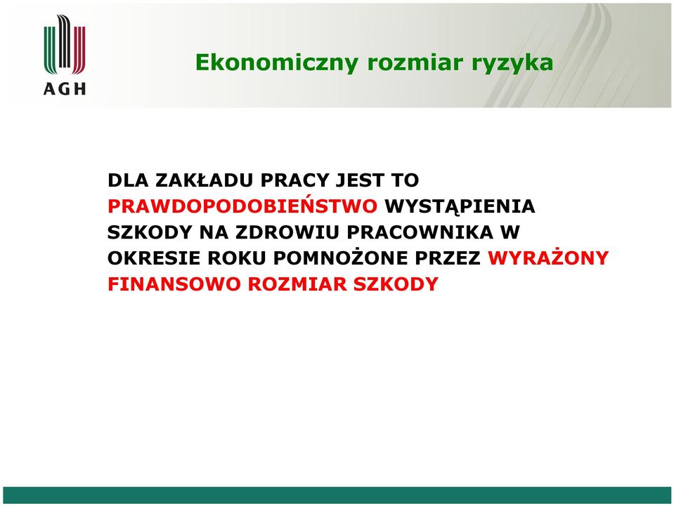 SZKODY NA ZDROWIU PRACOWNIKA W OKRESIE ROKU