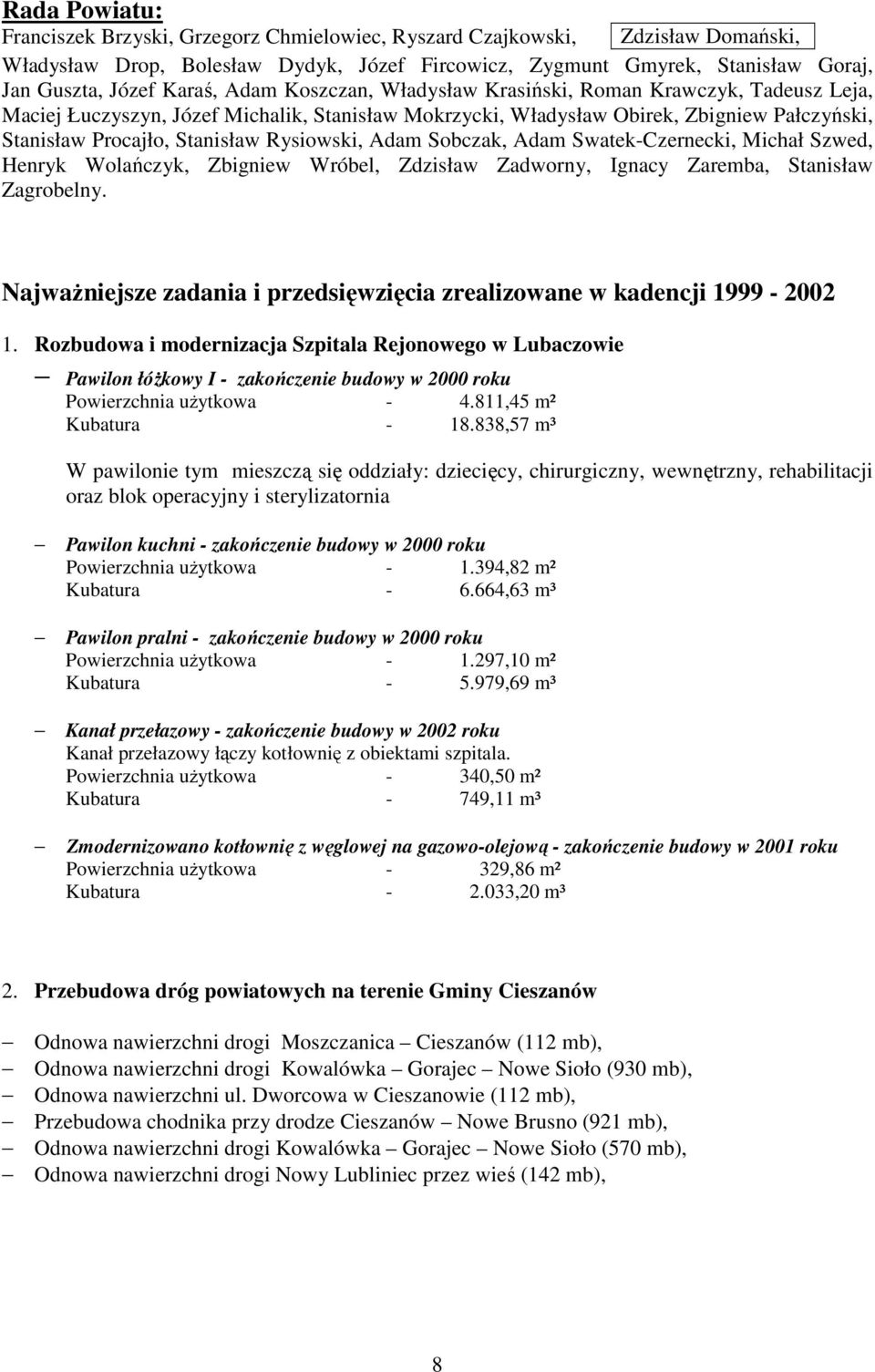 Rysiowski, Adam Sobczak, Adam Swatek-Czernecki, Michał Szwed, Henryk Wolańczyk, Zbigniew Wróbel, Zdzisław Zadworny, Ignacy Zaremba, Stanisław Zagrobelny.