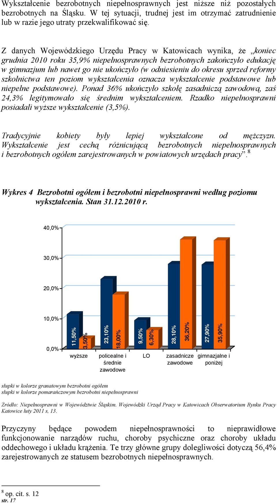 refrmy szklnictwa ten pzim wykształcenia znacza wykształcenie pdstawwe lub niepełne pdstawwe). Pnad 36% ukńczył szkłę zasadniczą zawdwą, zaś 24,3% legitymwał się średnim wykształceniem.