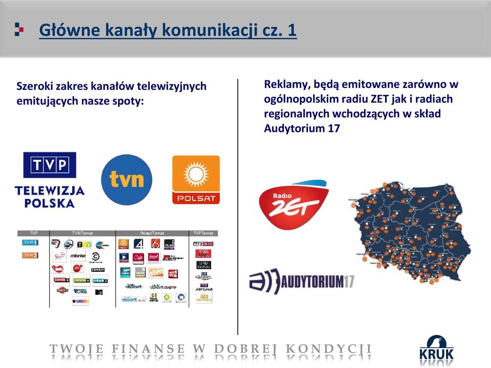 nasze spoty: Reklamy, będą emitowane zarówno w