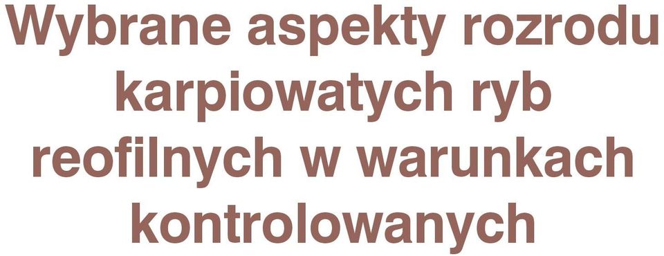karpiowatych ryb