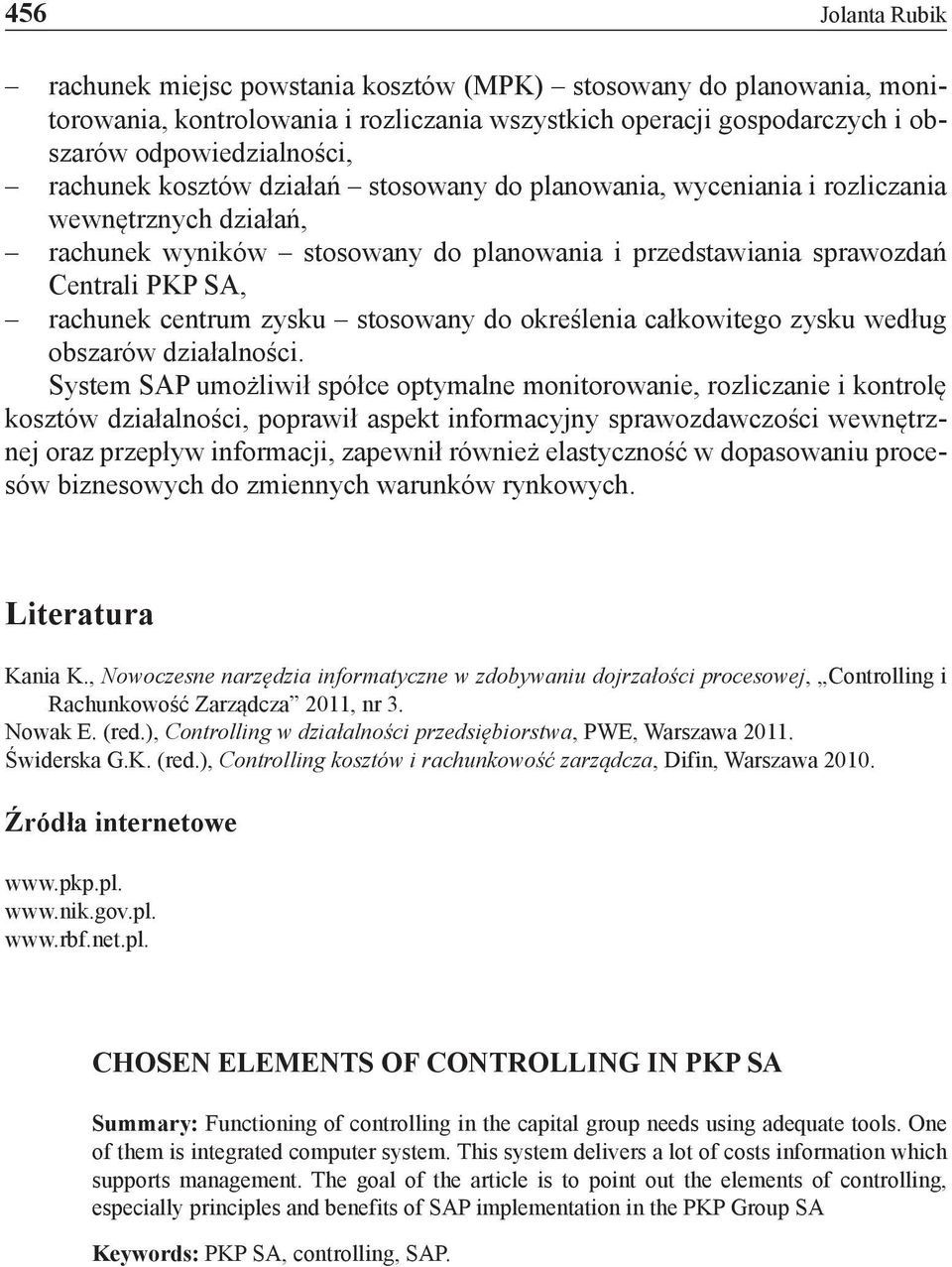 stosowany do określenia całkowitego zysku według obszarów działalności.