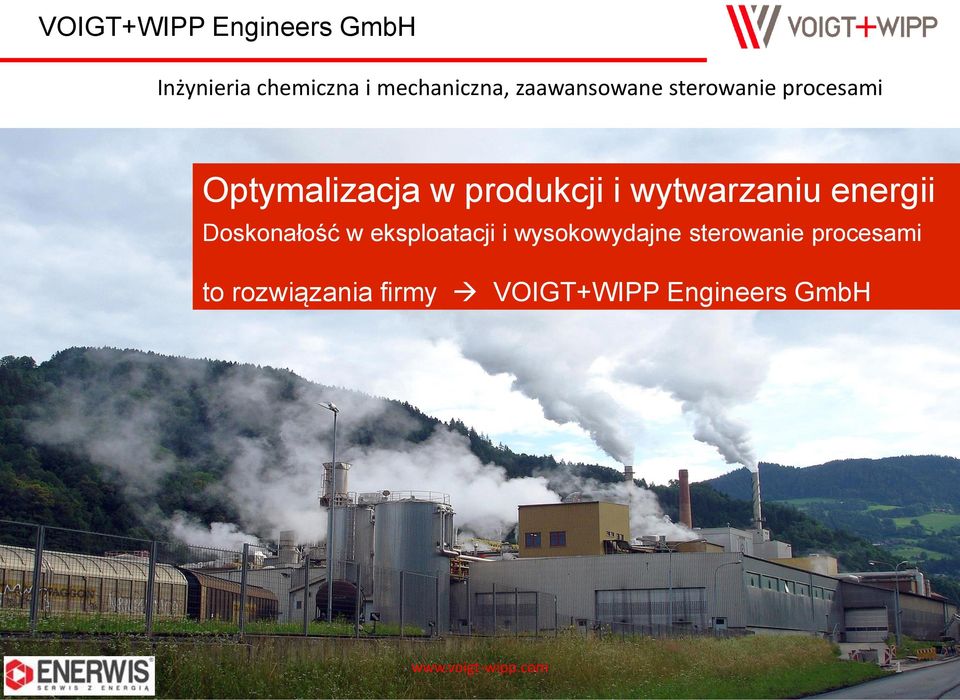 produkcji i wytwarzaniu energii Doskonałość w eksploatacji i wysokowydajne