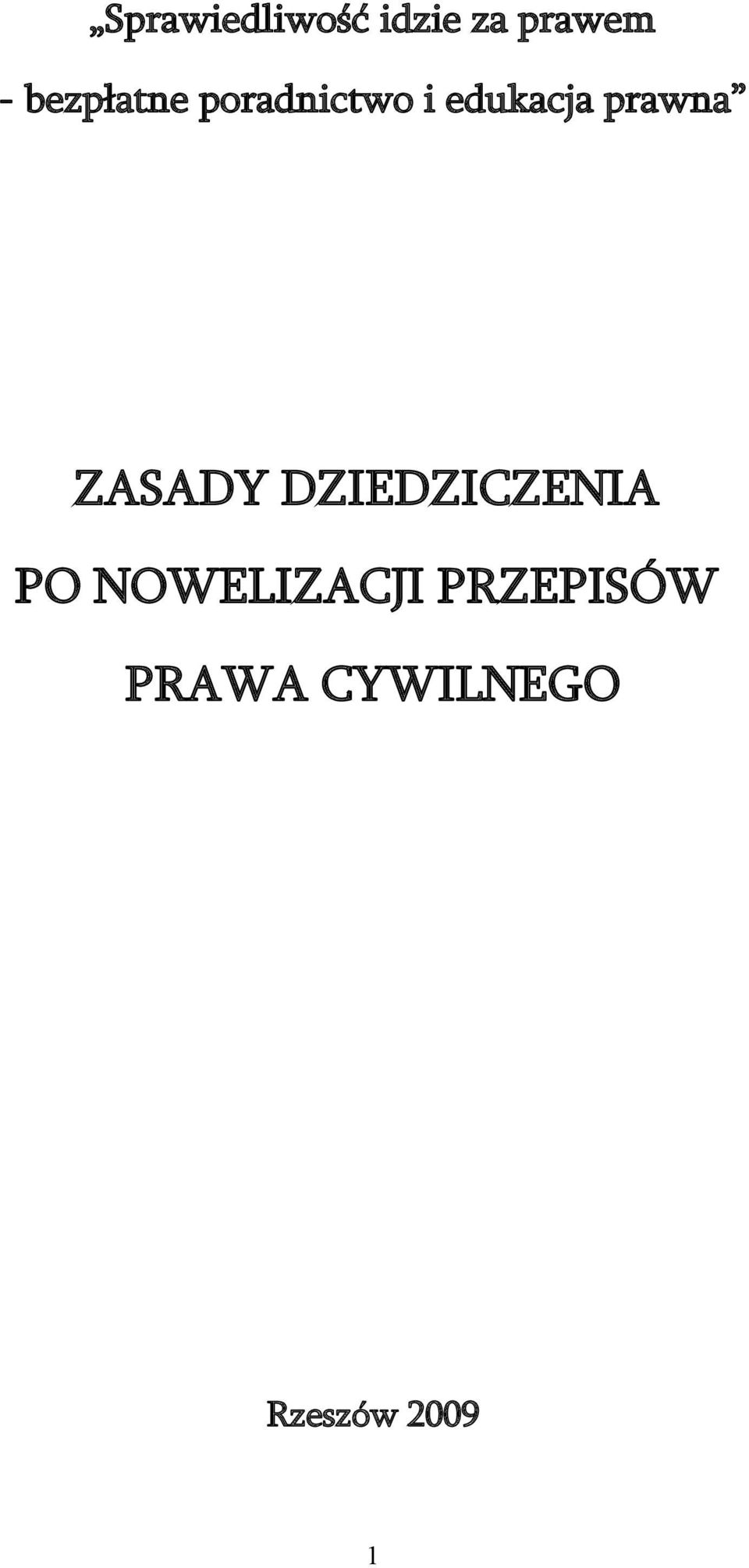 prawna ZASADY DZIEDZICZENIA PO