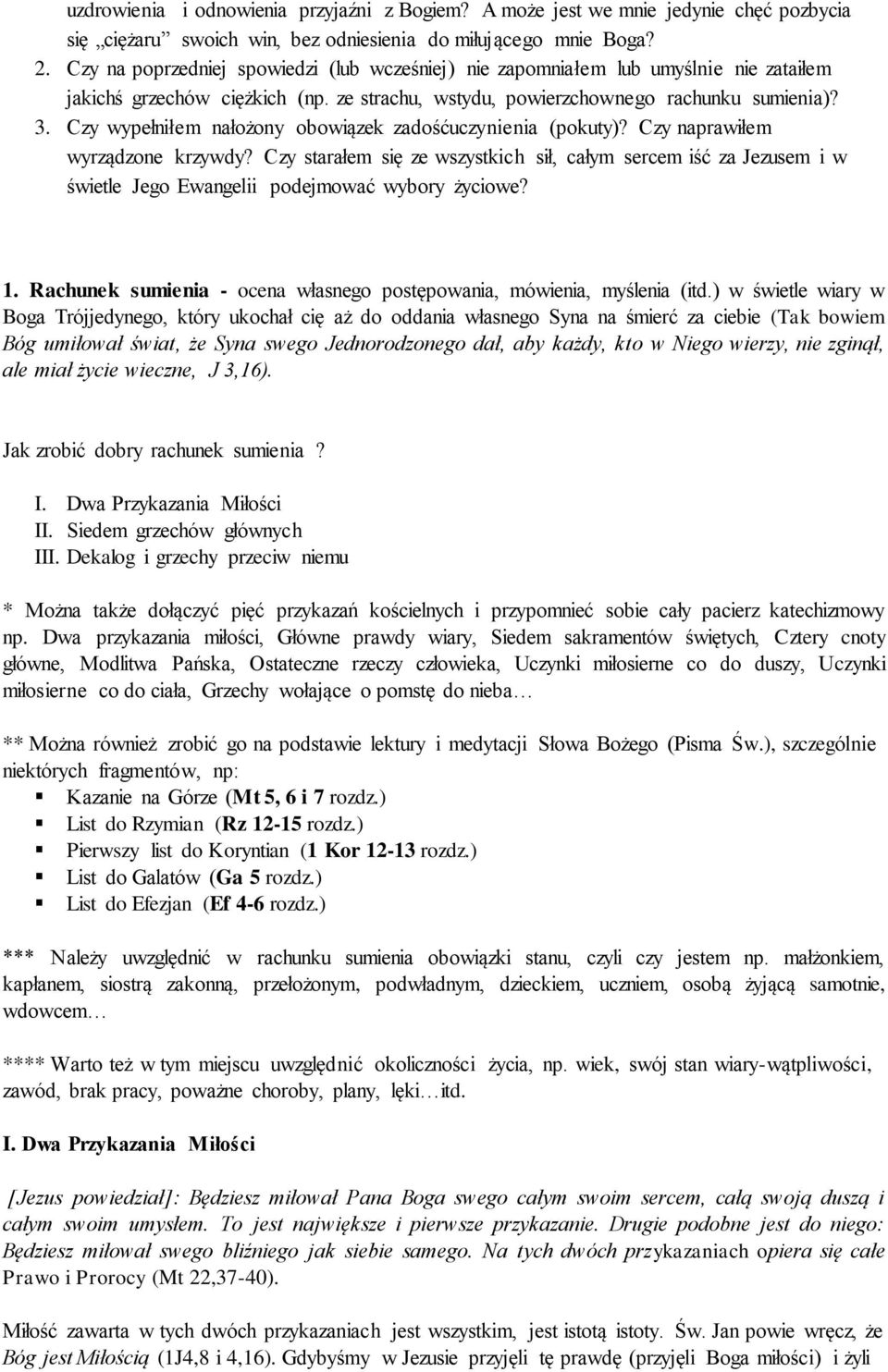 Czy wypełniłem nałżny bwiązek zadśćuczynienia (pkuty)? Czy naprawiłem wyrządzne krzywdy?