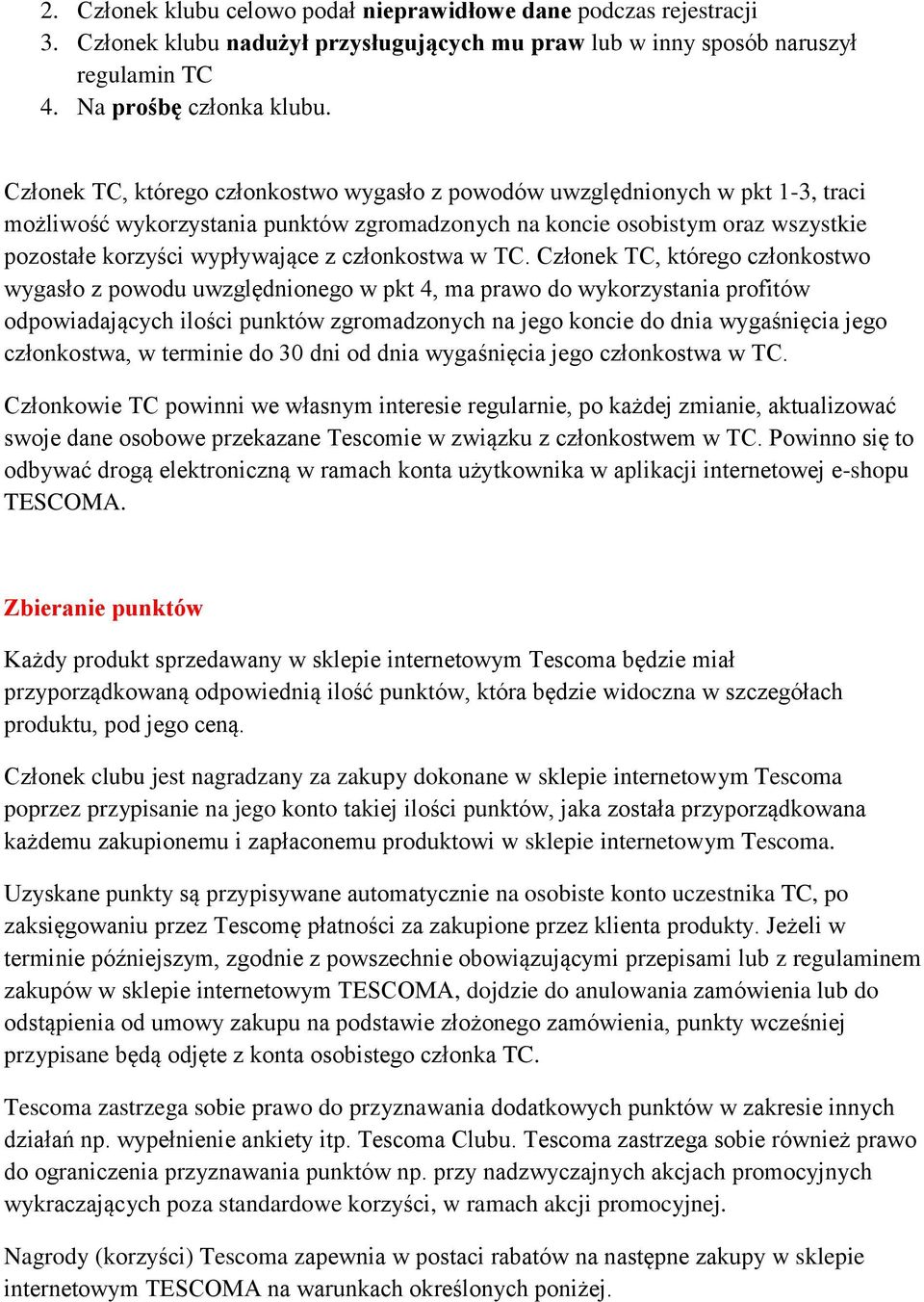 członkostwa w TC.
