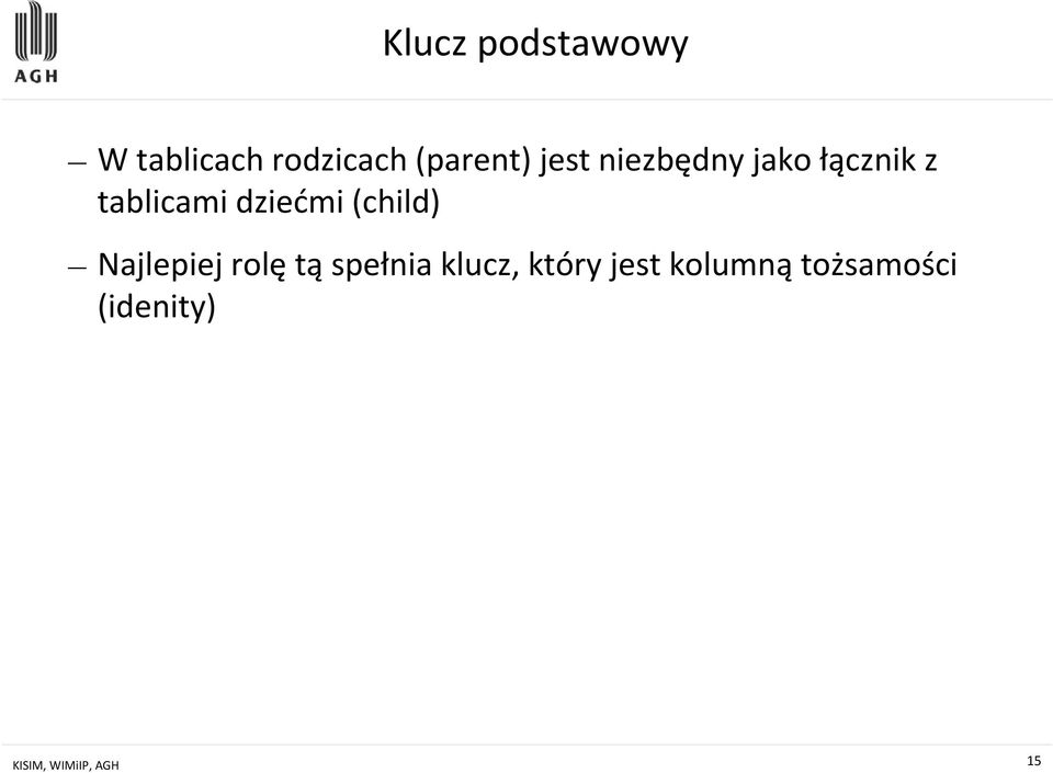 (child) Najlepiej rolętąspełnia klucz, który