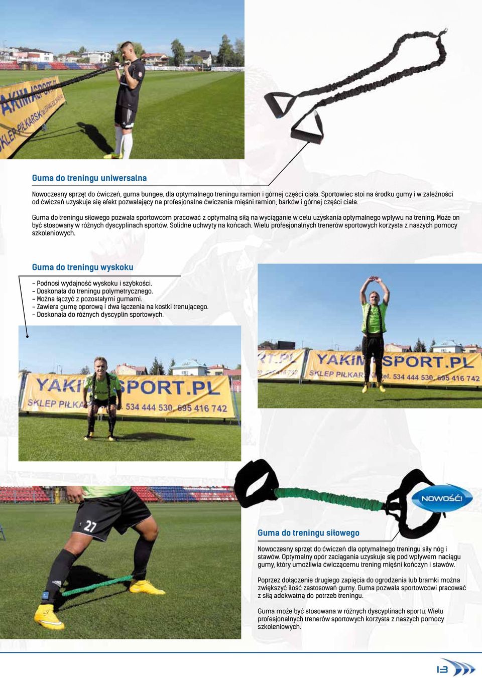 Guma do treningu siłowego pozwala sportowcom pracować z optymalną siłą na wyciąganie w celu uzyskania optymalnego wpływu na trening. Może on być stosowany w różnych dyscyplinach sportów.