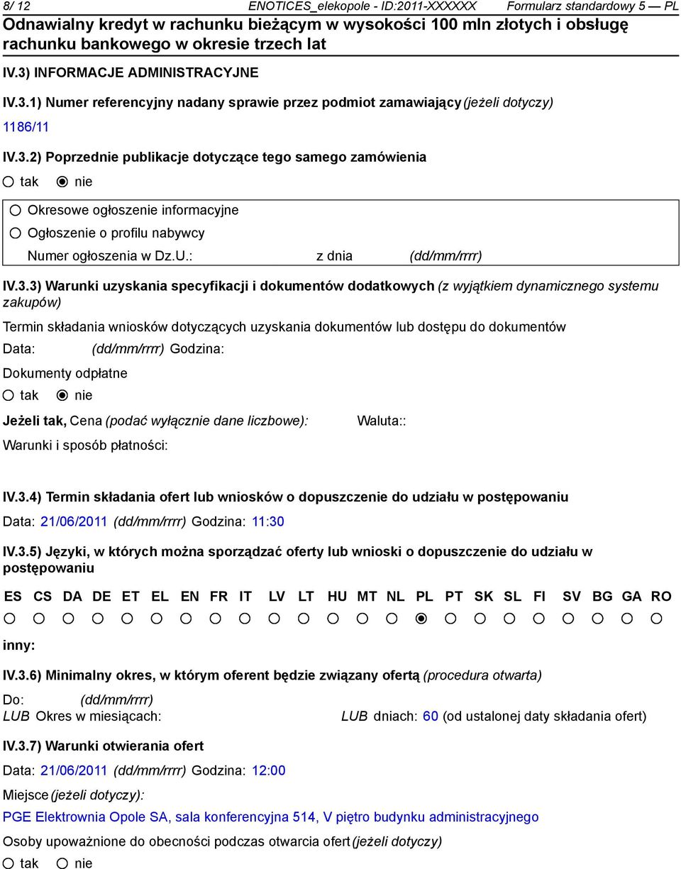 U.: z dnia _ (dd/mm/rrrr) IV.3.