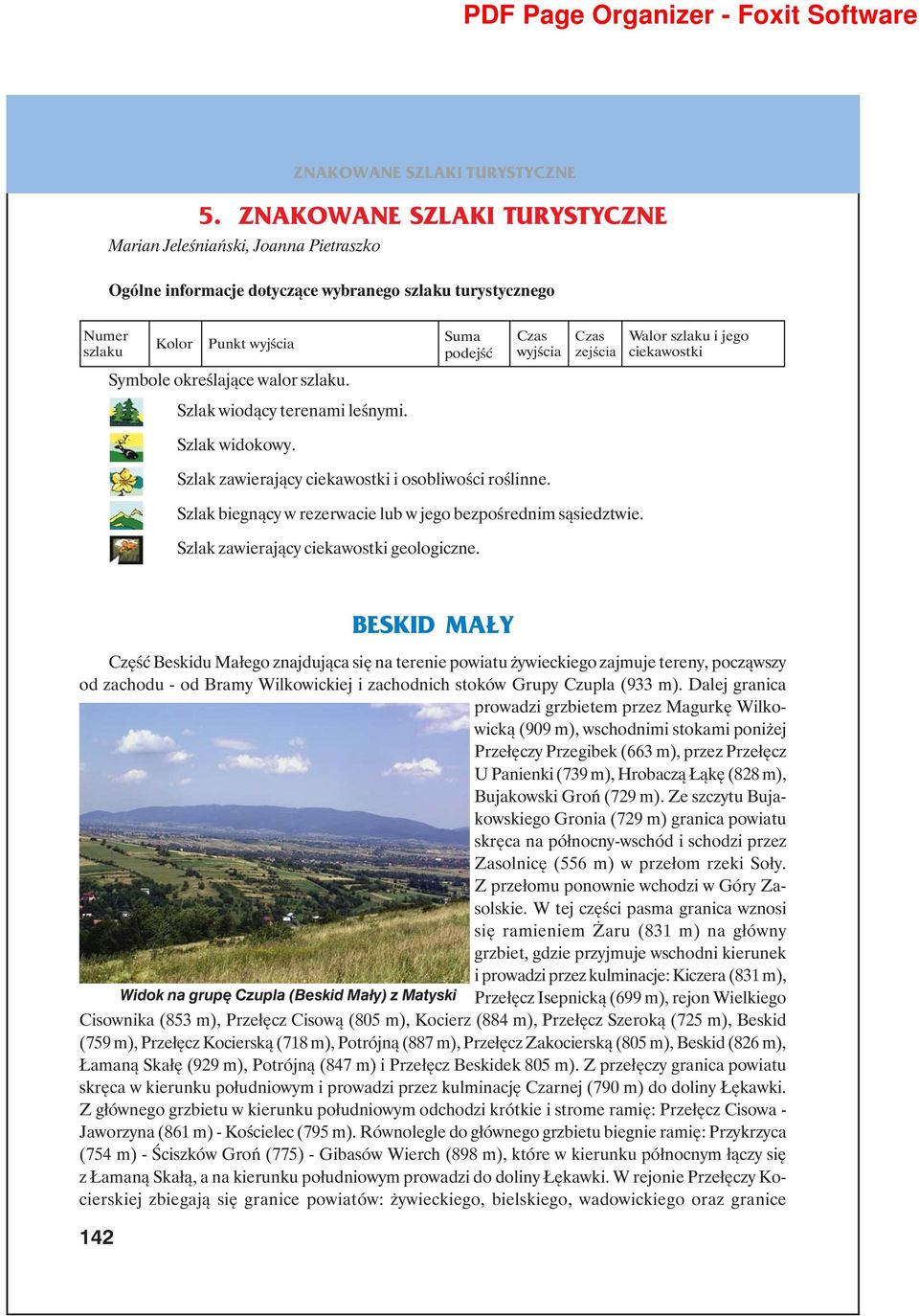 Szlak biegnący w rezerwacie lub w jego bezpośrednim sąsiedztwie. Szlak zawierający ciekawostki geologiczne.