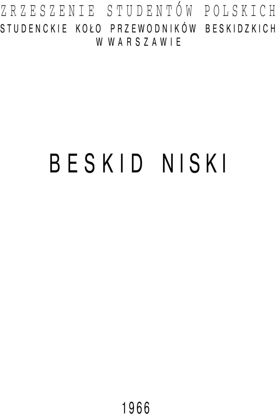 PRZEWODNIKÓW BESKIDZKICH W