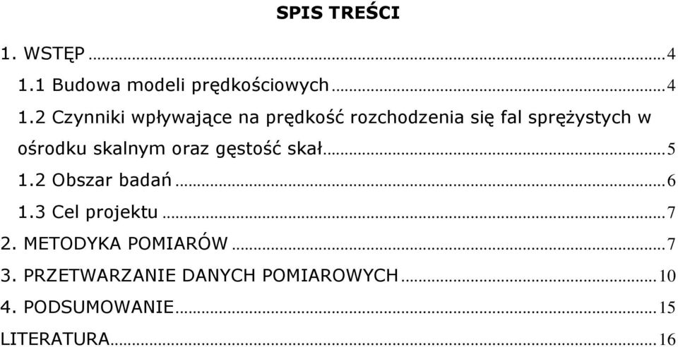 2 Czynniki wpływające na prędkość rozchodzenia się fal sprężystych w ośrodku