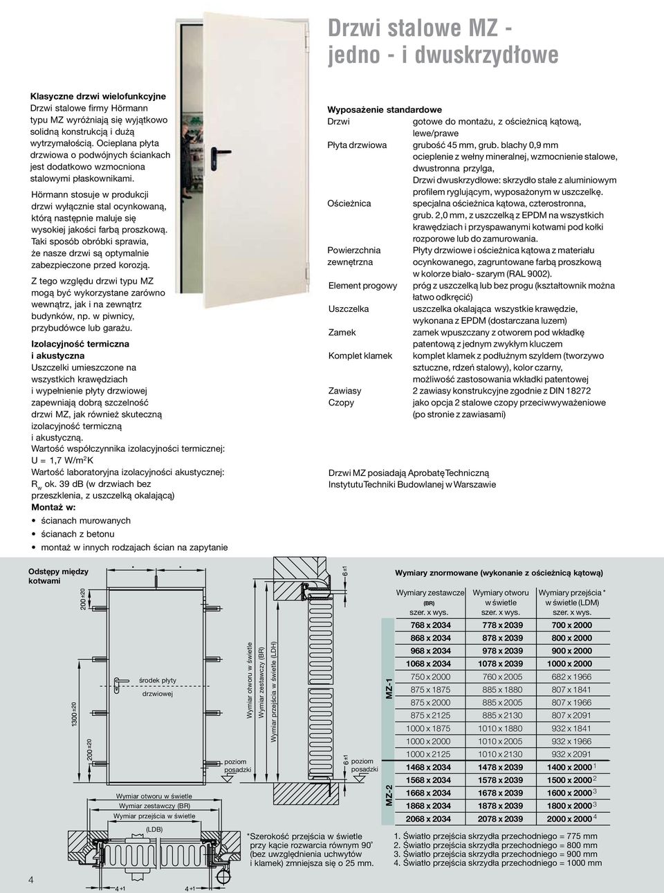 Hörmann stosuje w produkcji drzwi wyłącznie stal ocynkowaną, którą następnie maluje się wysokiej jakości farbą proszkową.