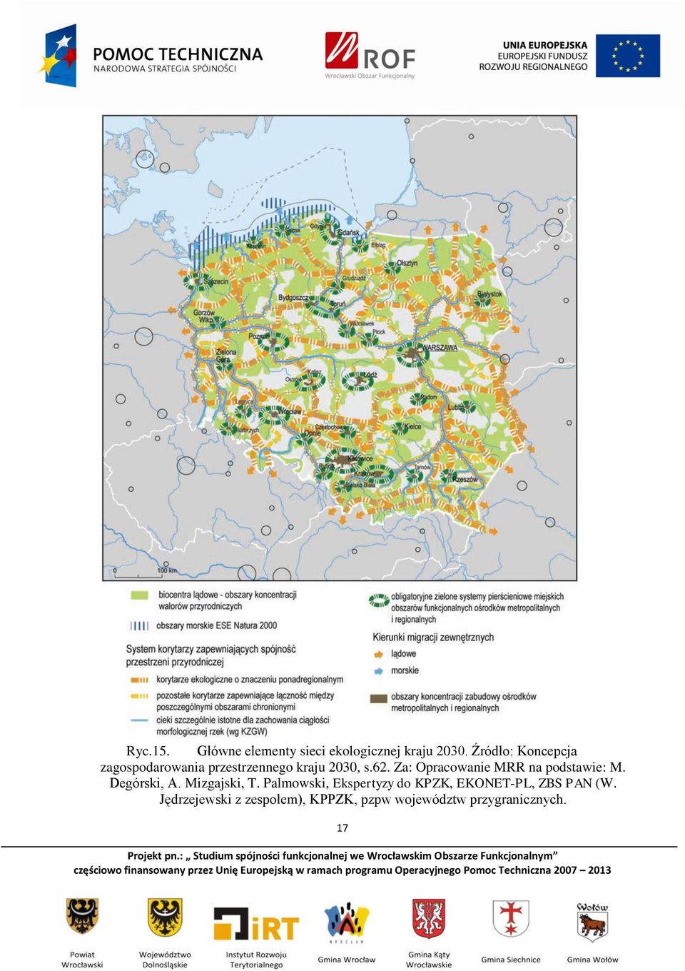Za: Opracowanie MRR na podstawie: M. Degórski, A. Mizgajski, T.