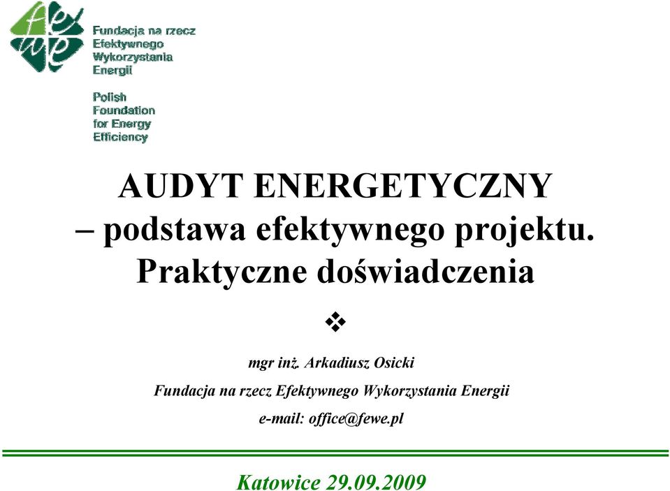 Arkadiusz Osicki Fundacja na rzecz Efektywnego