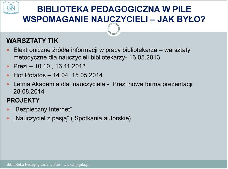 nauczycieli bibliotekarzy- 16.05.