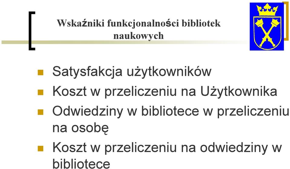 Użytkownika Odwiedziny w bibliotece w przeliczeniu