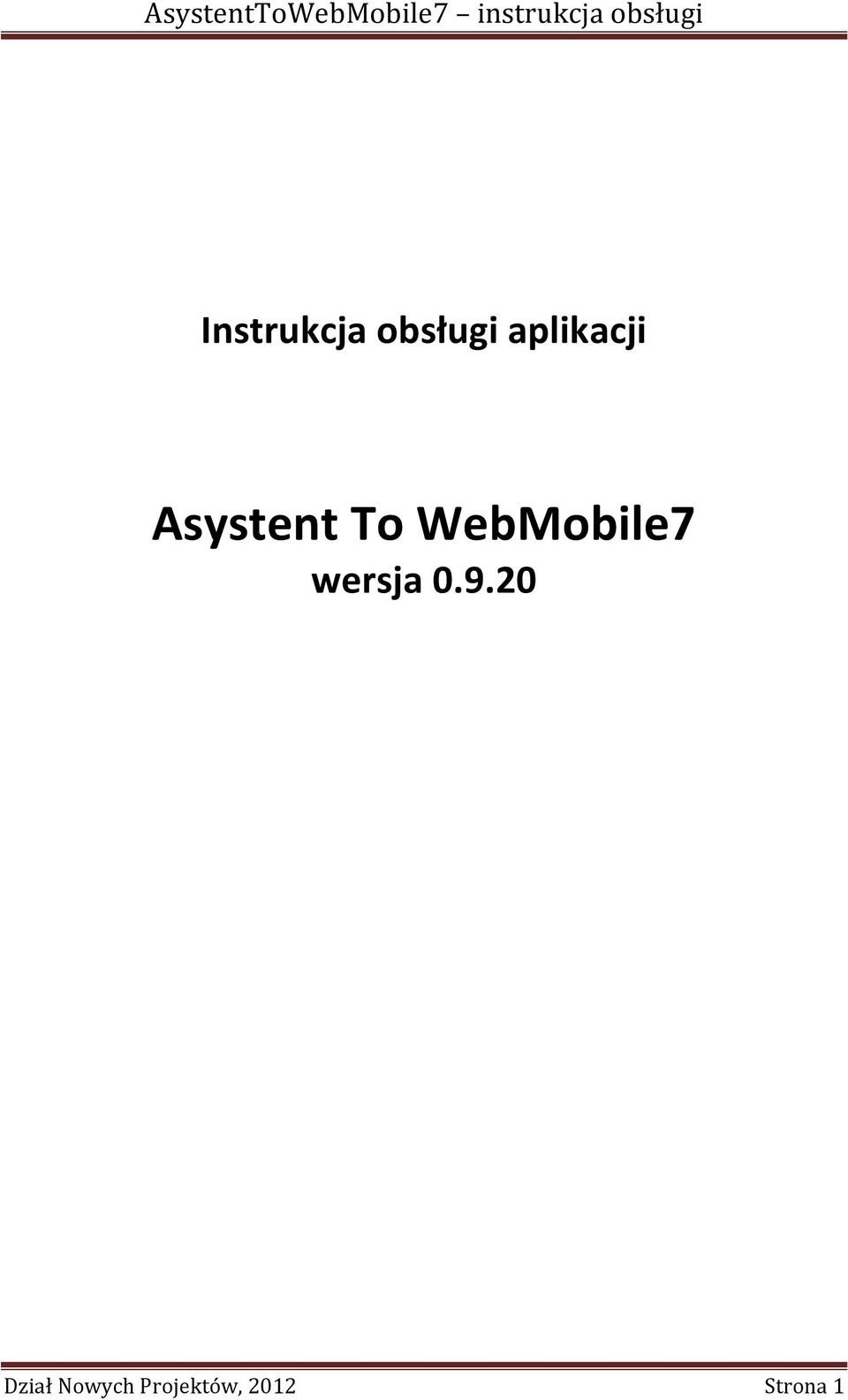 WebMobile7 wersja 0.9.