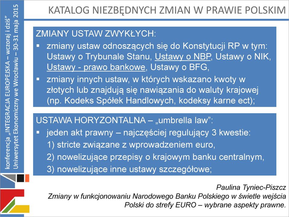 nawiązania do waluty krajowej (np.