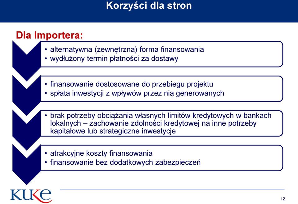 potrzeby obciążania własnych limitów kredytowych w bankach lokalnych zachowanie zdolności kredytowej na inne