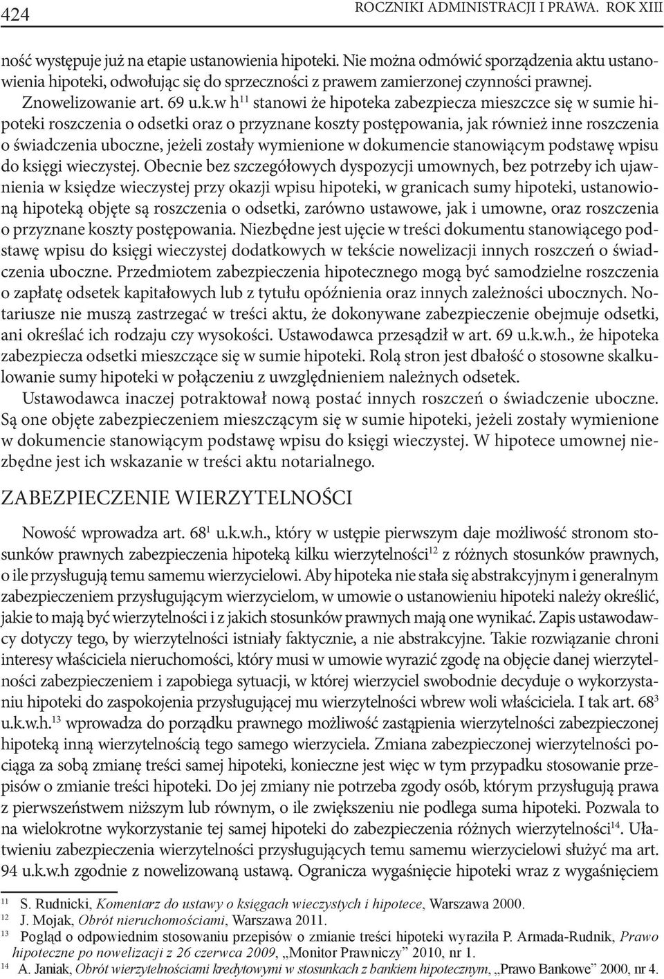 u ustanowienia hipoteki