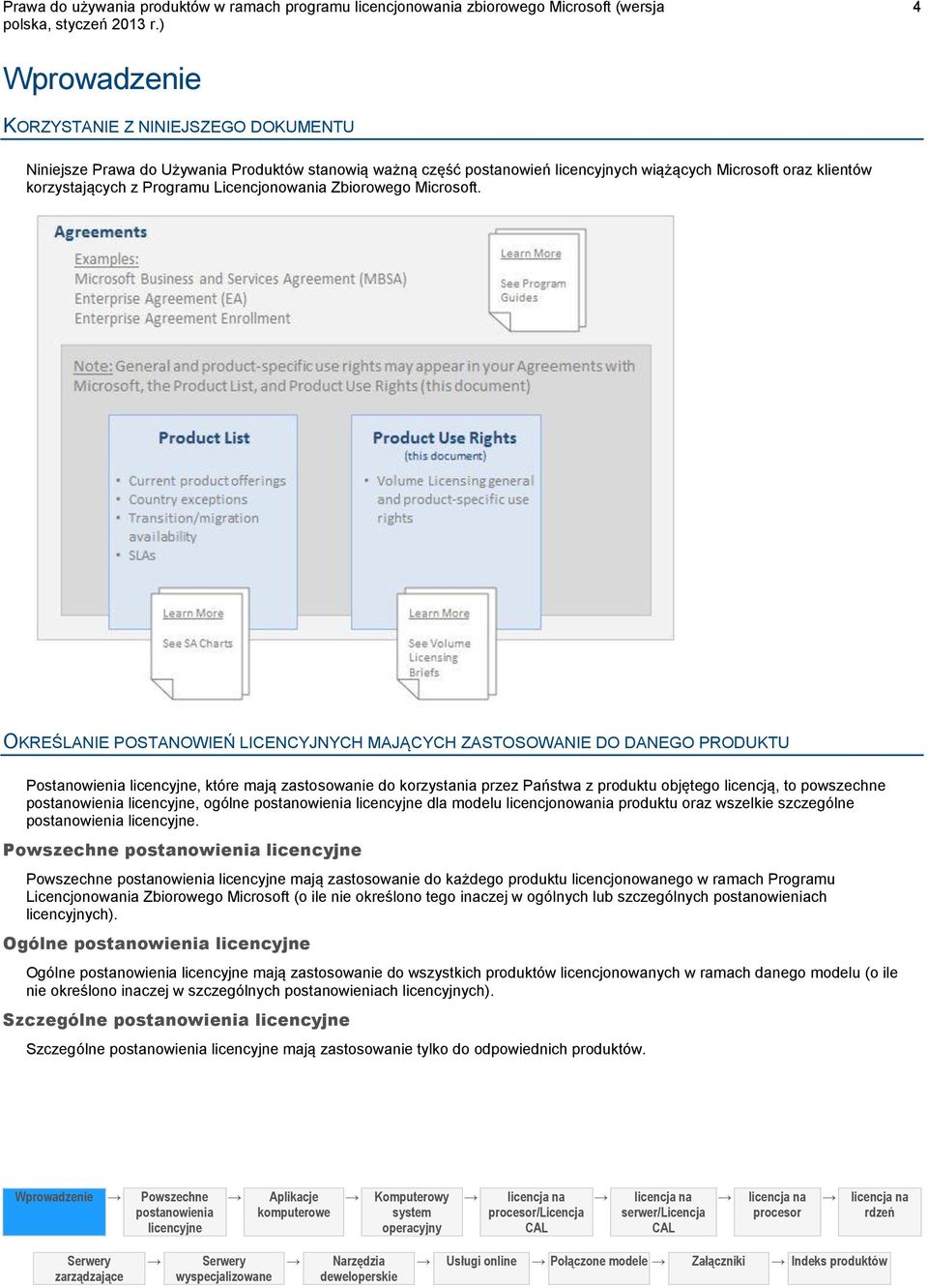 OKREŚLANIE POSTANOWIEŃ LICENCYJNYCH MAJĄCYCH ZASTOSOWANIE DO DANEGO PRODUKTU Postanowienia, które mają zastosowanie do korzystania przez Państwa z produktu objętego licencją, to powszechne, ogólne