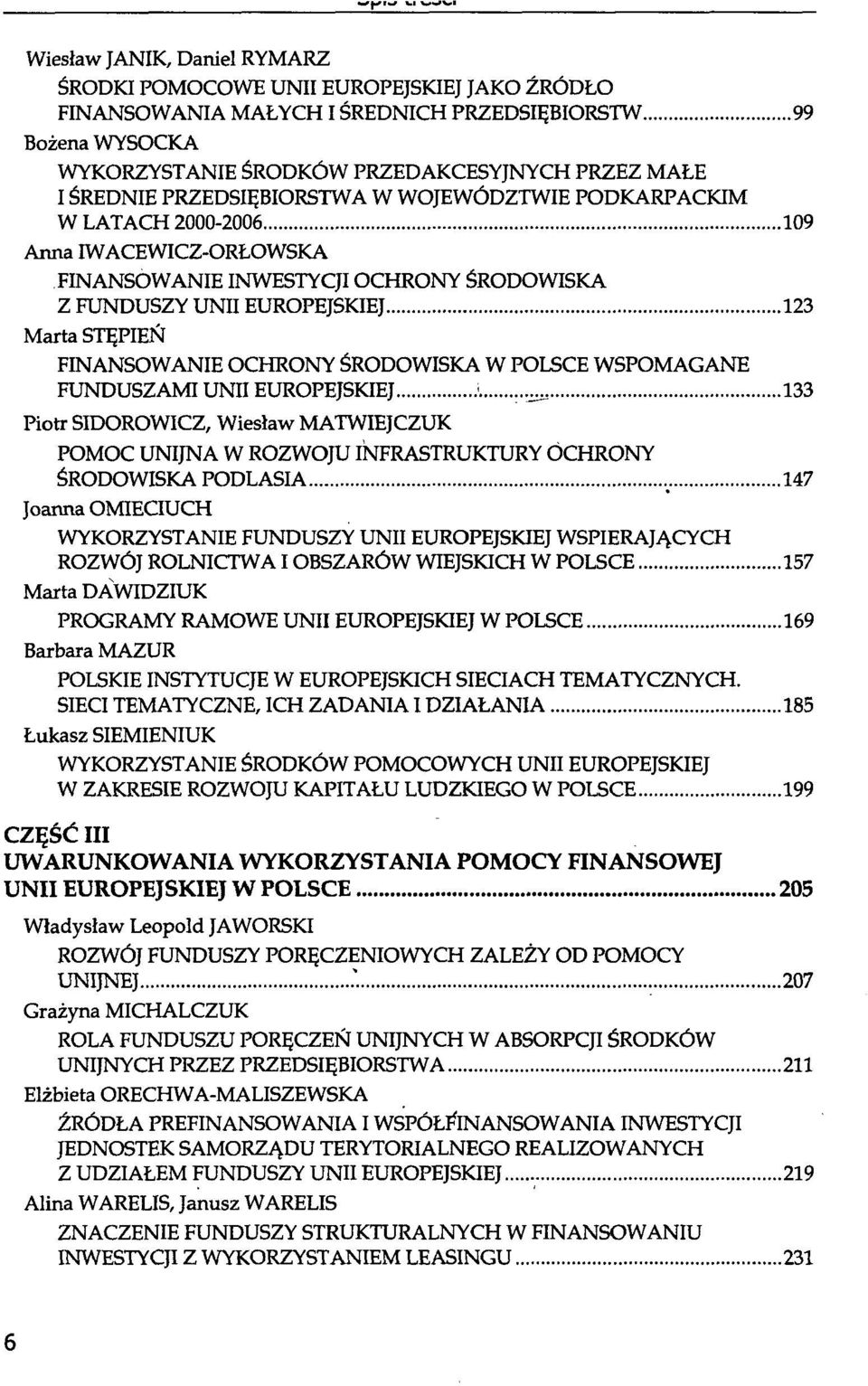 OCHRONY ŚRODOWISKA W POLSCE WSPOMAGANE FUNDUSZAMI UNII EUROPEJSKIEJ <.