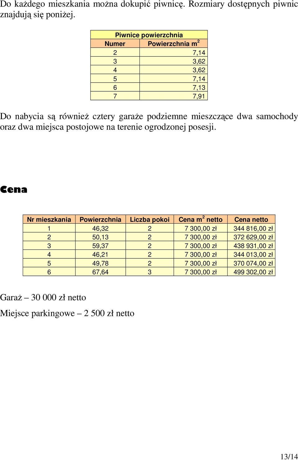 dwa miejsca postojowe na terenie ogrodzonej posesji.