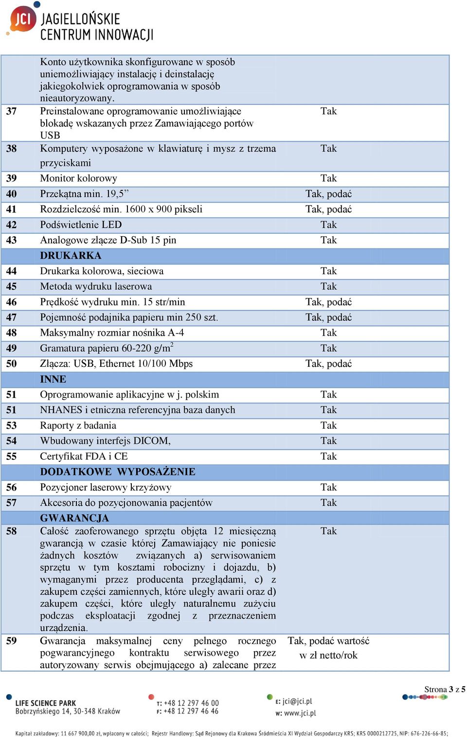 19,5, podać 41 Rozdzielczość min.