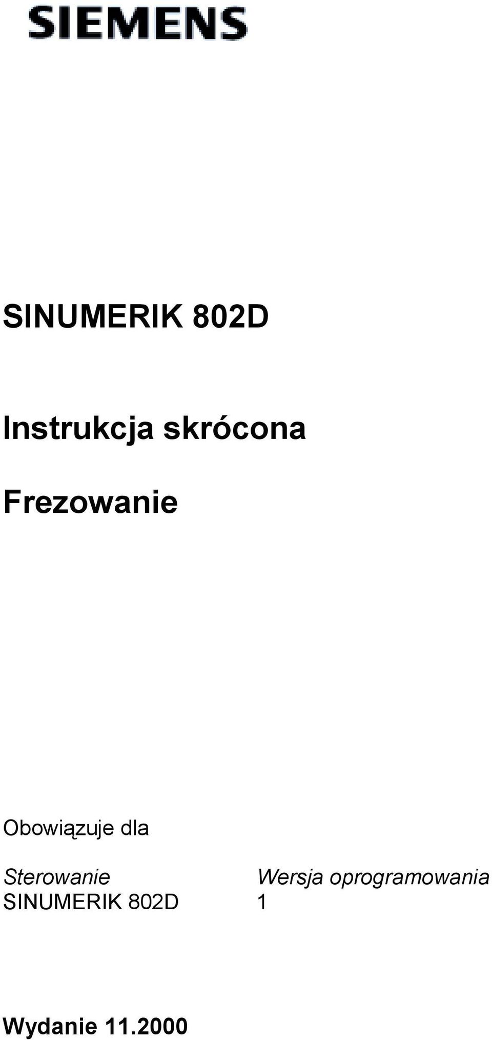 dla Sterowanie Wersja