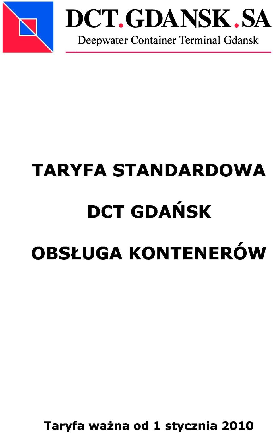 KONTENERÓW Taryfa