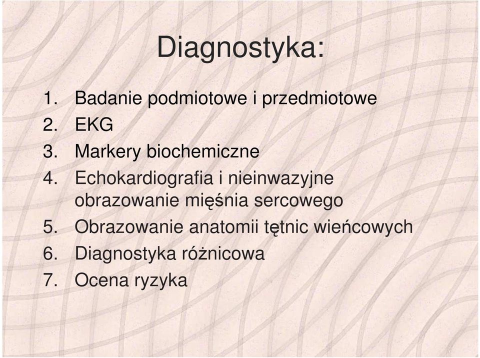 Echokardiografia i nieinwazyjne obrazowanie mięśnia