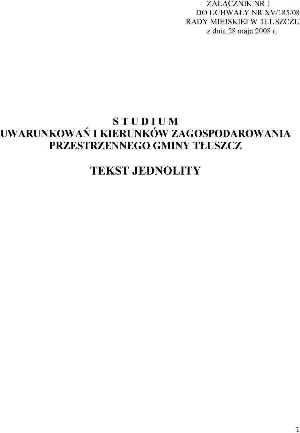 S T U D I U M UWARUNKOWAŃ I KIERUNKÓW