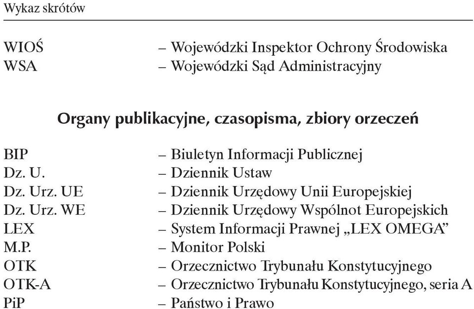 Dz. U. Dz. Urz. UE Dz. Urz. WE LEX M.P.