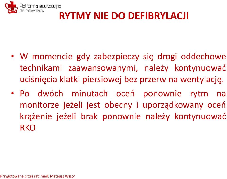 przerw na wentylację.
