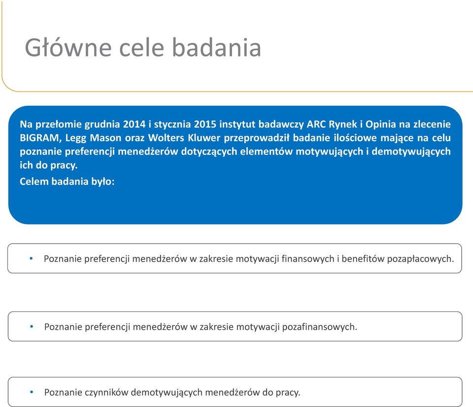 motywujących i demotywujących ich do pracy.