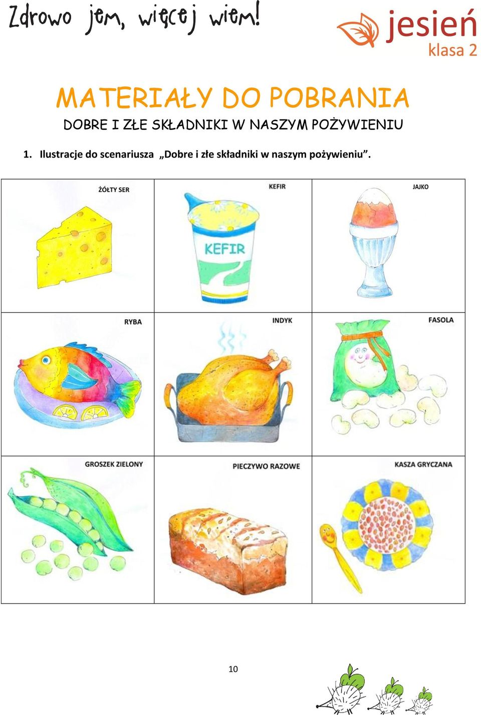 Ilustracje do scenariusza Dobre i