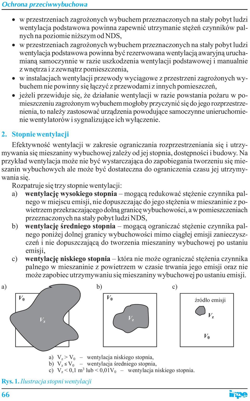 i z zewnątrz pomieszczeni, w instlcjch wentylcji przewody wyciągowe z przestrzeni zgrożonych wybuchem nie powinny się łączyć z przewodmi z innych pomieszczeń, jeżeli przewiduje się, że dziłnie