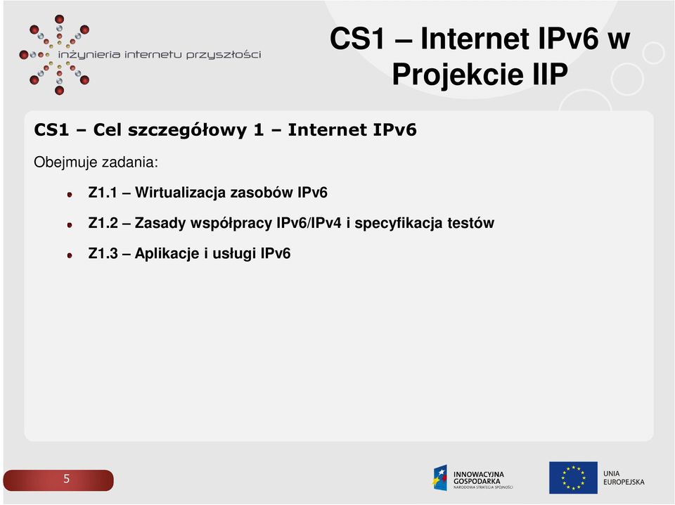 1 Wirtualizacja zasobów IPv6 Z1.