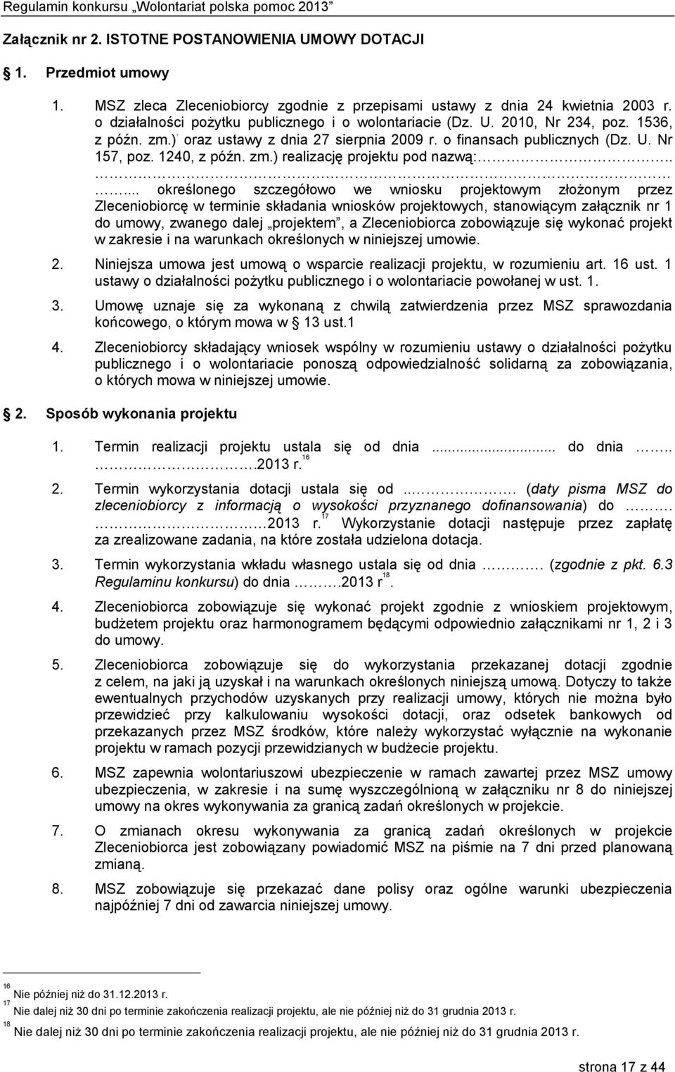zm.) realizację projektu pod nazwą:.